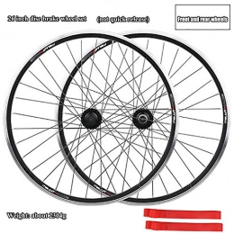 ASUD Spares ASUD Bicycle wheel set, MTB Wheel Set 26 inches V disc / disc brake split mountain bike wheel
