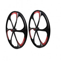 ASUD Mountain Bike Wheel ASUD Bicycle Wheelset, Round Group 26in Magnesium alloy integrated wheel Magnesium 6 knife bearing one rim