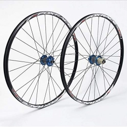 ASUD Spares ASUD MTB 27.5 inch Pro Wheel Set fibre de carbone Palin Big Flower Roue Tambour (bleu)