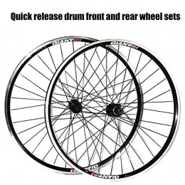 ASUD Spares ASUD MTB Mountain Bike Wheelset Wheels 26 inch Quick release drum front and rear wheel sets V brake mountain wheel set