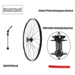 ASUD Spares ASUD Rim Front Wheel 7 / 21 speed brake disc brakes split mountain bike wheel (20 inch)