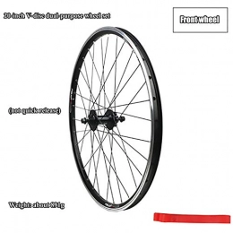 ASUD Mountain Bike Wheel ASUD Silver 20 inch Rim Front Wheel, Non-quick release, Disc brake split mountain bike wheel