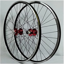 AWJ Spares AWJ MTB Cycling Wheelset, 26" 27.5" 29" Disc Brake / V Brake Bike Rim First 2 and Rear 4 Sealed Bearing for 7-10 Speed Cassette Wheel