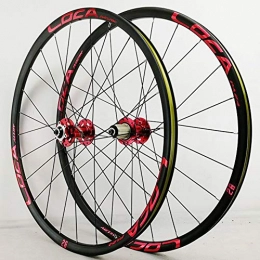 AZUOYI Mountain Bike Wheel AZUOYI 26 / 27.5 Inch Mountain Wheel Set, 4 Palin Bearing Disc Brakes 120 Sound, 24H, 7-12 Speed, B, 26