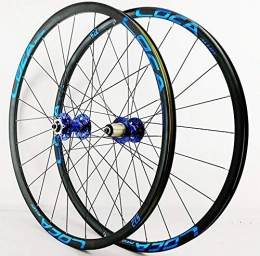 AZUOYI Mountain Bike Wheel AZUOYI 26 / 27.5 Inch Mountain Wheel Set, 4 Palin Bearing Disc Brakes 120 Sound, 24H, 7-12 Speed, F, 27.5