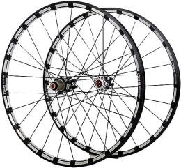 InLiMa Spares Bicycle Front And Rear Wheels 26 / 27.5 Inch Mountain Bike Wheel Set Carbon Fiber Hub Disc Brake Quick Release 9 1011 Speed (Color : Schwarz, Size : 27.5inch)