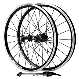 NaHaia Spares Bicycle Mountain Bike 20 22 Inch Double Wall Rim MTB Wheelset 406 451 Front & Back Wheels Quick Release V Brake 7 8 9 10 11 12 Speed Cassettes
