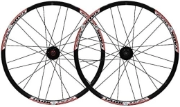 L.BAN Mountain Bike Wheel Bicycle Rim Set 24"MTB Wheel Double-walled Light Alloy Rim Tires 1.5-2.1" Disc Brake 7-11 Speed Palin Hub Fast Release 24H, B