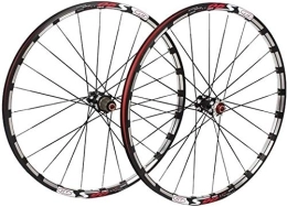CHJBD Spares Bicycle Wheel Bike Wheel 26 / 27.5 in Bicycle Orne Rear Wheel Aluminum Alloy Rim MTB Wheelset Double Walled Disc Brake Palin Camp 8 9 10 Speed 24 Holes (Color : Red, Size : 27.5in)