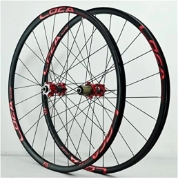 HAENJA Mountain Bike Wheel Bicycle Wheel Set, Double Walled Aluminum Alloy Road Wheels, 24 Hole Sealed Bearings, Mountain Bike 7-11 Speed Wheelsets (Size : 29 er)