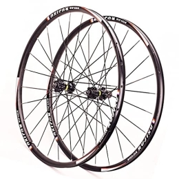 Generic Mountain Bike Wheel Bicycle Wheels 26 / 27.5 / 29 Inch Mountain Bike Wheelset Aluminum Alloy Rim 24H Hub Quick Release Disc Brake MTB Wheel Set Fit 7-11 Speed Cassette 1900g (Color : Black, Size : 29 in) (Black 27.5 in