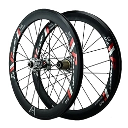 HerfsT Spares Bicycle Wheelset 20 Inch 22 Inch, Aluminum Alloy Hybrid / Mountain Rim Sealed Bearing V Brake Wheel 24 Hole for 7-12 Speed Rim