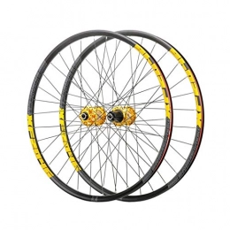 CHICTI Spares Bicycle Wheelset 26 27.5 29 In Mountain Bike Wheel Double Layer Alloy Rim Sealed Bearing Disc Brake 6 Pawl 72 Click Quick Release 8-11Speed (Color : E, Size : 26in)