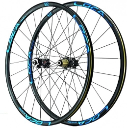 Wxnnx Mountain Bike Wheel Bicycle Wheelset 26 27.5 29 Inch MTB Double Wall Cycling Wheels Quick Release Sealed Bearings Hub 24 Hole Disc Brake 8 9 10 11 12 Speed, A, 26