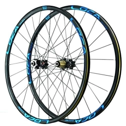CHICTI Spares Bicycle Wheelset 26 27.5 29 Inch MTB Double Wall Cycling Wheels Quick Release Sealed Bearings Hub 24 Hole Disc Brake 8 9 10 11 12 Speed (Color : Blue, Size : 29in)