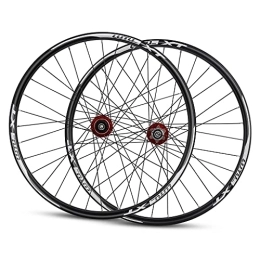 MEIJUN Mountain Bike Wheel Bicycle Wheelset 26 27.5 29 Inch MTB Wheel Quick Release Mountain Bike Wheelset Disc Brake 32 Holes For 7-11 Speed (Color : Red, Size : 29INCH)