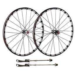 WRNM Mountain Bike Wheel Bicycle Wheelset 26" 27.5" 29" MTB Bicycle Double Wall Wheelset, Carbon Fiber Hub Disc Brake Alloy Cycling Wheel Rim - Quick Release (Color : B, Size : 29inch)