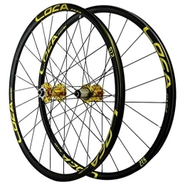 HCZS Spares Bicycle Wheelset, 26 / 27.5 / 29in Double Wall Disc Brake Mountain Cycling Wheels 7 / 8 / 9 / 10 / 11 / 12 Speed