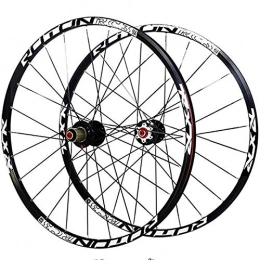 HHH Mountain Bike Wheel Bicycle Wheelset, 26 27.5 29In Mountain Bike Front and Rear Wheels Double Wall MTB Rim Disc Brake Ultralight Quick Release 24 Holes 9 / 10 / 11 Speed (Size : 27.5in)