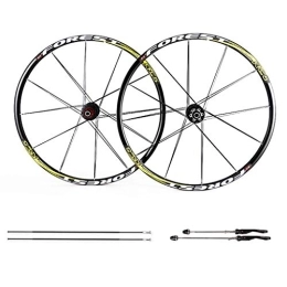 WRNM Mountain Bike Wheel Bicycle Wheelset 26 Inch Bike Wheelset, MTB Cycling Wheels 27.5 Inch Mountain Bike Disc Brake Wheel Set Quick Release 5 Palin Bearing 8 9 10 Speed 100mm (Color : E, Size : 26inch)