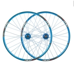 CTRIS Spares Bicycle Wheelset 26 Inch Mountain Bike Bicycle Wheels Double Wall Aluminum Alloy Disc Brake Cycling 32 Hole Rim Quick Release 7 / 8 / 9 / 10 Cassette (Color : C)