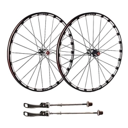 WRNM Mountain Bike Wheel Bicycle Wheelset 27.5 / 29" Mountain Bike Wheels, Double Wall Quick Release MTB Rim Sealed Bearings Disc 7 8 9 10 Speed (Color : A, Size : 26inch)