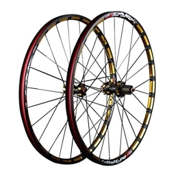 WRNM Mountain Bike Wheel Bicycle Wheelset 27.5inch Road Bike Wheelset, Double Wall Quick Release Disc / V-Brake MTB Rim Sealed Bearings Hub (Color : A, Size : 26inch)
