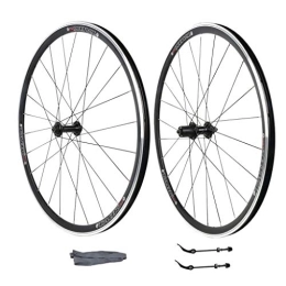 WRNM Mountain Bike Wheel Bicycle Wheelset 700C Racing Road Bike Wheel, Double Wall MTB Rim Quick Release V-Brake 32 Hole Disc 7 8 9 10 Speed Only 2050g (Size : 700C)