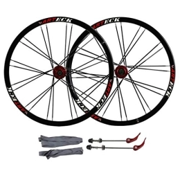 Bicycle Wheelset Bike Bicycle Wheelset, 26 Inch MTB Cycling Wheels Mountain Bike Disc Brake Quick Release 24 Hole Bearing 7 8 9 10 Speed (Color : B, Size : 26inch)