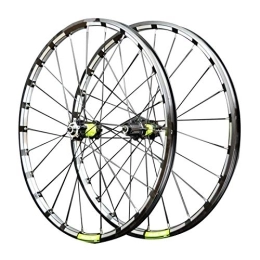 CTRIS Mountain Bike Wheel Bicycle Wheelset Bike Wheels, Aluminum Alloy Hub Straight Pull Quick Release 7 / 8 / 9 / 10 / 11 / 12 Speed Card Flying Mountain Bike Cycling Wheels (Color : Blue green, Size : 27.5in)