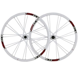 CTRIS Mountain Bike Wheel Bicycle Wheelset Mountain Bike Wheelset 26 Disc Aluminum Alloy Rim V-Brake Cycling Bicycle Wheels Quick Release 24 Hole 7 / 8 / 9 / 10 Speed (Color : B)