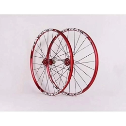 WRNM Mountain Bike Wheel Bicycle Wheelset Mountain Bike Wheelset, 26 Double Wall MTB Rim Quick Release V-Brake Cycling Wheels Hybrid 24 Hole Disc 8 9 10 Speed 135mm (Color : B, Size : 26inch)