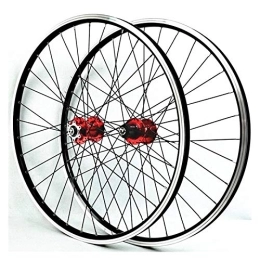 CTRIS Spares Bicycle Wheelset Mountain Bike Wheelset 26 Inch Double Layer Alloy Rim Cycling Disc / V Brake Wheel Set Quick Release Palin Bearing 7 / 8 / 9 / 10 / 11 Speed (Color : A)