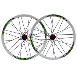 CTRIS Mountain Bike Wheel Bicycle Wheelset Mountain Bike Wheelset 26 Inch Double Layer Rim Disc / Rim Brake Bicycle Wheel 7 8 9 Speed 24H Quick Release Front And Rear (Color : A)