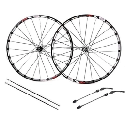 WRNM Mountain Bike Wheel Bicycle Wheelset Mountain Bike Wheelset, 26 Inch Double Wall MTB Bicycle Hybrid Disc Brake Quick Release Sealed Bearing 32 Hole 7 8 9 10 Speed (Color : B, Size : 26inch)