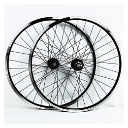 CTRIS Spares Bicycle Wheelset Mountain Bike Wheelset 26 Quick Release Front&Rear Bicycle Wheel Set Double Wall Aluminum Alloy Disc / V-Brake Cycling 32 Hole 7-11 Speed (Color : B)
