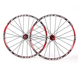 WRNM Mountain Bike Wheel Bicycle Wheelset Mountain Bike Wheelset, 27.5" Double Wall MTB Rim Quick Release V-Brake Hybrid / Hole Disc 7 8 9 10 Speed (Color : A, Size : 27.5inch)