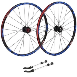 WRNM Spares Bicycle Wheelset Mountain Cycling Wheels, 26 Bicycle Double Wall MTB Rim Quick Release V-Brake Hybrid / Hole Disc 7 8 9 10 Speed 100mm (Size : 26inch)