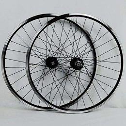 WRNM Mountain Bike Wheel Bicycle Wheelset MTB Bike Wheelset 26 Inch Ultralight Mountain Bicycle Rims Front 2 Rear 4 V Brake Disc Brake Double Layer Alloy Wheel 7 8 9 10 11 Speed (Color : Black Hub)