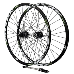 CTRIS Mountain Bike Wheel Bicycle Wheelset Quick Release / Thru Axle Bike Wheelset, 26 27.5 29 Inch Bicycle Wheelset, Disc Brake Double Layer Alloy Rim 32H Mountain Front Rear Wheels Fit 11 12 Speed (Color : Quick Release)