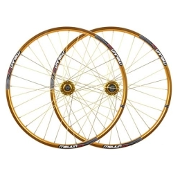 CTRIS Mountain Bike Wheel Bicycle Wheelset Wheelset 26 Inch Mountain Bike Double Wall Alloy Rim MTB Quick Release Disc Brake 32 Hole Quick Release 7 8 9 10 Speed (Color : E)