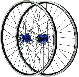 YANHAO Spares Bicycle Wheelset With 26 Inch Double Layer Alloy Wheels, Mountain Bike Wheel Sealing Bearings, 7-11 Speed Box Hub (Color : Blue)