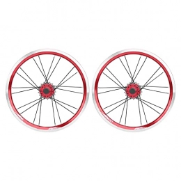 Alomejor Spares Bike Disc Brake Wheelset Alloy Rim Disc Brake Front 2 Rear 4 Bearing Structure Mountain Bike Wheelsets(red)