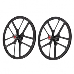 Gind Spares Bike Disc Brake Wheelset, Good Performance Fashionable Colors Alloy Durable Mountain Bike Disc Brake Wheelset for Cycling