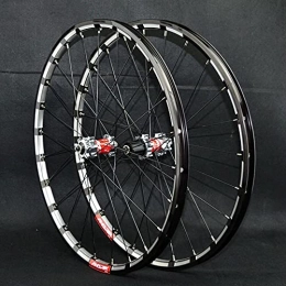 DYB Mountain Bike Wheel Bike Rim 26 / 27.5 Inch Bike Wheelset, Mountain Bicycle Wheels Double Wall Rim Aluminum Alloy 24 Holes Quick Release Disc Brake For 7 / 8 / 9 / 10 / 11 / 12 Speed Quick Release Axles Bicycle Accessory