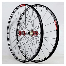 DYB Spares Bike Rim 26 Inch Mountain Bike Wheelset Disc Brake 7-12 Speed 4 Palin Bearing Hub Quick Release With Straight Pull Hub 24 Holes Quick Release Axles Bicycle Accessory