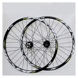 JIE KE Spares Bike Rim Mountain Bike Wheelset 26 / 27.5 / 29 Inches MTB Double Wall Rims Hub Sealed Palin Bearing Disc Brake QR 7 / 8 / 9 / 10 / 11 Speed 32H Quick Release Axles Bicycle Accessory ( Color : A , Size : 29IN )