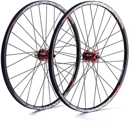 CHJBD Spares Bike Wheel Bicycle Wheel 26 / 27.5" Ultralight Double Walled Alloy Rim 24H Cycling Wheel Mountain Bike Wheels V-Brake Disc Rim Brake Fast Release for 7 / 8 / 9 / 10 / 11 Speed Sealed Bearings (Color : 27.5in)