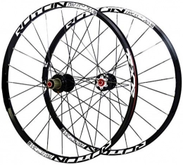 AIFCX Spares Bike Wheel Set, Ultra Light 26 Inch Carbon Fiber MTB Mountain Bike Bicycle Wheel Set Alloy Rim Carbon Hub Wheels Wheelset Rims, Black-26 Inch