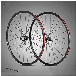 Mnjin Mountain Bike Wheel Bike Wheel Tyres Spokes Rim 29 Inch Bicycle Wheelset Double Walled Aluminum Alloy Mountain Bike Wheels MTB Rim Disc Brake Fast Release 24H 8, 9, 10, 11 Speed 100MM